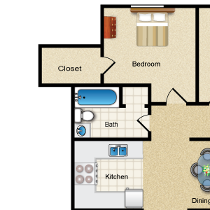 2BR/1BA Kinderhook